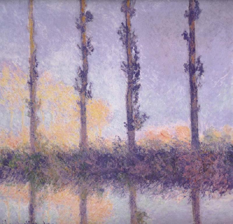 Claude Monet fFour Trees oil painting image